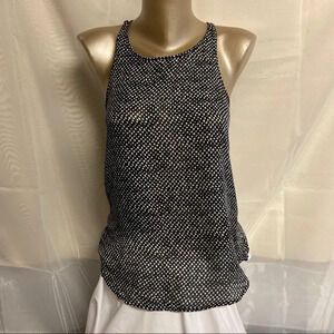 Club  Monaco women’s silk patterned tank top in size x-small